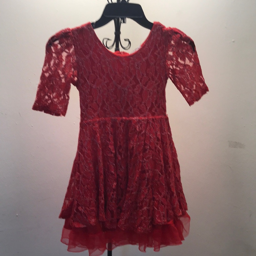 Red girls dress